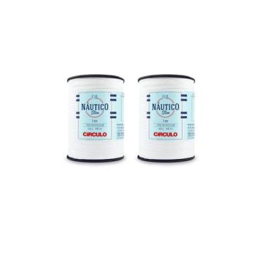 Imagem de Kit 2 Fio Náutico Slim - Cor Branco - Circulo