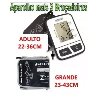 Imagem de Aparelho De Medir Pressão De Braço G-tech + Braçadeira Obeso