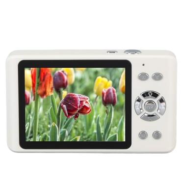 Imagem de Câmera digital, 4K 64MP Foco automático Zoom digital de 18X Tela de 2,8 polegadas Câmera de apontar e disparar Flash embutido Bateria recarregável de 1200mAh Câmera compacta