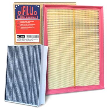 Imagem de OIFILLIO Filtro de ar de cabine e motor para Mercede Sprinter Van 2500 3500 3500XD, 2019-2023 Sprinter 1500 4500, 2019-2021 Freightliner Sprinter Van 1500 2500 3500 3500 3500 00XD 40 500