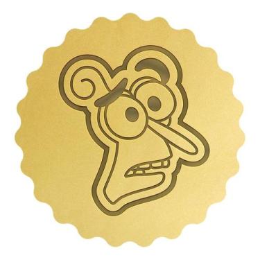 Imagem de Cortador Biscoito Cabeça Medo Divertidamente - DOCE IMPRESSO,  10cm