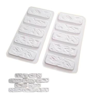 Imagem de Forma Gesso 3d Tijolinho Rústico - OD