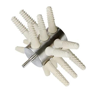 Imagem de Acessórios para Broca de Galinha – Removedor de Penas de Aves com 15 Dedos (Pato) com os Melhores Dedos Arranqueadores de Frango (Branco)