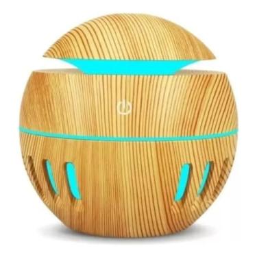 Imagem de Mini Umidificador Noturno e Difusor de Aroma para Ambientes Com LED 130ml