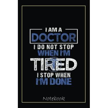Imagem de Funny Doctor Gifts for Men or Women Tired PhD Graduation Notebook: Graduation Gift Diary For Notes, Congratulations, Graduate Journal, Gold Graduate ... Journal, 6x9 college ruled notebook