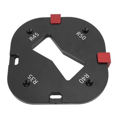 Imagem de Modelo de Canto Redondo, Ferramenta de Roteamento de Raio de Liga de Alumínio R35 R40 R45 R50 Com Bloco de Localização, Modelo de Posicionamento de ângulo para Escultura