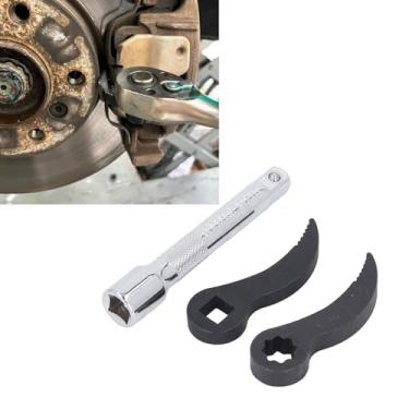 Imagem de Cabeça do Adaptador de Chave de Barra de Alavanca de 3 Peças, Ferramenta de Cabeça do Adaptador de pé de Cabra para Espaços Apertados, Perfil de 1/2 D 8pt (quadrado)