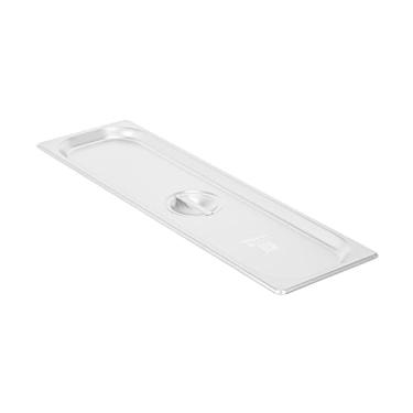 Imagem de Restaurantware - APENAS TAMPAS: Coberturas de panela de mesa a vapor Kitchen Tek de 20,8 x 16,4 polegadas, 12 capas de frigideiras de hotel NSF - Panelas longas de 1/2 tamanho vendidas separadamente,