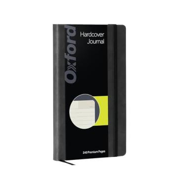 Imagem de Oxford Diário, caderno de escrita forrado, diário do escritor, caderno clássico para escola ou escritório, 240 páginas, 12,7 x 21 cm, capa dura, preto (75500)