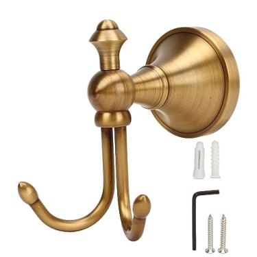 Imagem de Cabide vintage Vomeko, ganchos para casacos, ganchos para toalhas montados na parede, pontas duplas de cobre durável Rustpro, para casaco, chapéu, toalha, bolsa, roupões, mudroom, (Type 2)