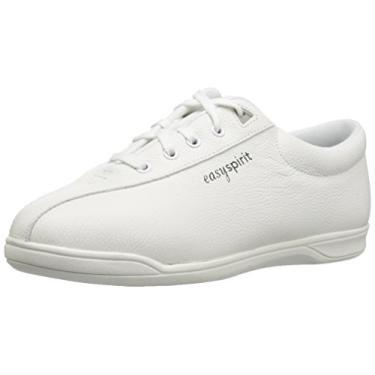 Imagem de Easy Spirit Tênis de caminhada feminino de couro AP1, Branco 101, 8.5 X-Wide