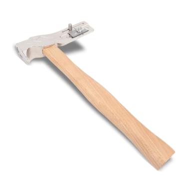 Imagem de Machadinha magnética para telhados, martelo magnético de 005 MH 500 ml para reparo de telhados, ferramenta prática de martelo de telhado de aço carbono com garra deslizante e unha e cabo de madeira