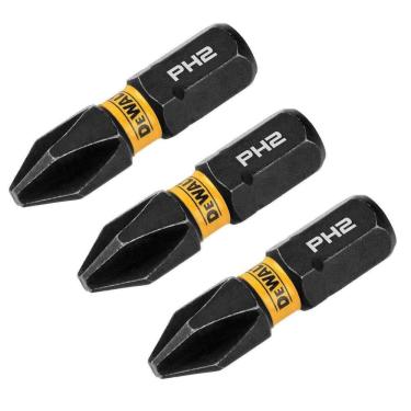 Imagem de Ponta Phillips #2 FlexTorq 1" 3 Peças DWAF1PH2IR3 DeWalt - Unica Unico