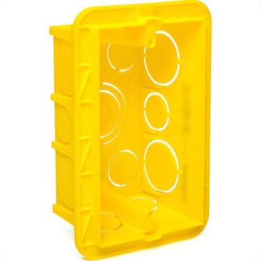 Imagem de Caixinha Luz Amarela Pial 4X2 - Kit C/32 Unidades