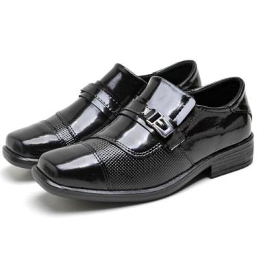 Imagem de Sapato Social Infantil Elegante Verniz 303 (Preto, BR, Criança de 4 a 8 anos, Numérico, 32)