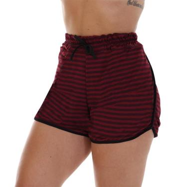 Imagem de Short Saída De Praia Frimarket Listrado Curto Feminino-Feminino