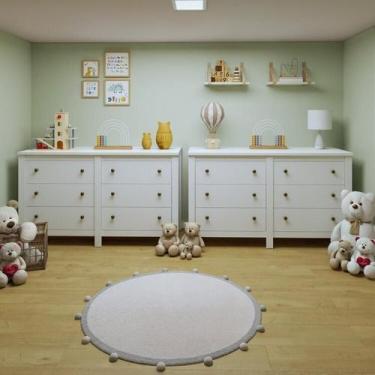 Imagem de Quarto Infantil com 2 Cômodas 6 Gavetas Maggiore New - Móveis Lopas