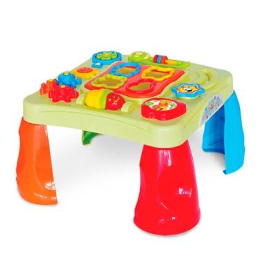 Imagem de Mesa Infantil Didática Interativa Som Colorida Atividades Criativa Mesinha Bebês A partir 1 Ano