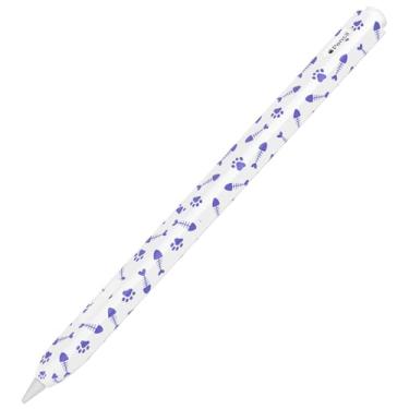 Imagem de GANGANPRO Capa padrão espinha de peixe premium compatível com Apple Pencil 2 - capa estilosa e protetora para Apple Pencil 2ª geração - roxa
