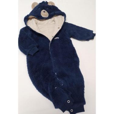 Imagem de Macacão Luxo Dupla Face Bebê Menino Paraiso Inverno Rf 14527-Masculino