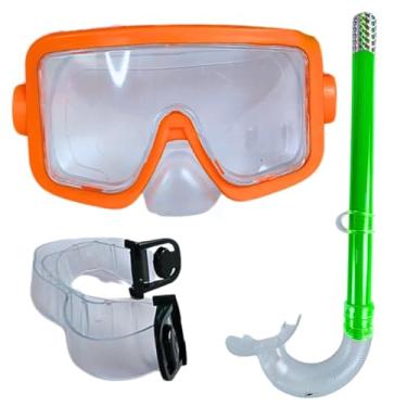 Imagem de Kit Máscara Infantil com Snorkel Castela, Conforto e Segurança para Natação, Mergulho Recreativo e Snorkeling