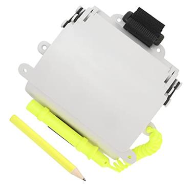 Imagem de Ardósia de Pulso de Mergulho Com Lápis, Placa de Mergulho Curva Ajustável para Mergulho Leve Subaquático Slate para Mergulhadores Com Alça de Gancho de Gancho