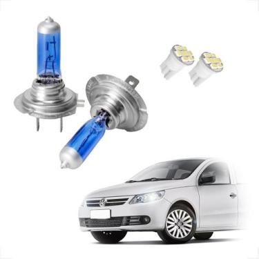 Imagem de Kit de Lâmpadas Halógenas Super Branca Farol Baixo H7 para Voyage G6 2