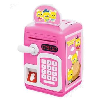 Imagem de COFRE DIGITAL SENHA BIOMETRIA ELETRONICO AUTOMATICO COFRINHO INFANTIL IMPRESSAO DIGITAL TECLADO COMPLETO