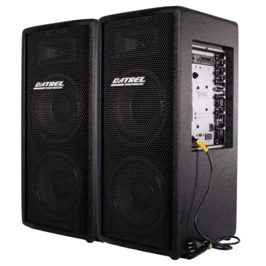 Imagem de Kit 2 Caixas de Som Ativa Dupla DATREL AT8X2 8” 150W Bluetooth