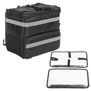 Imagem de Mochila de entrega de alimentos GRCFUMO, sacolas isoladas de transportadora de pizza grande, bolsa de viagem de pizza isolada profissional para entrega na praia de acampamento de