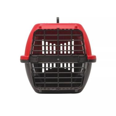 Imagem de Caixa de Transporte para Pets Brincalhão N2 Vermelha - MoonShop
