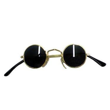 Imagem de Óculos De Sol Azul Infantil : Com Armação De Metal Musa Kalliopi, Dour