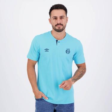 Imagem de Umbro Polo Masculina Grêmio Viagem 2024,Azul Celeste,P