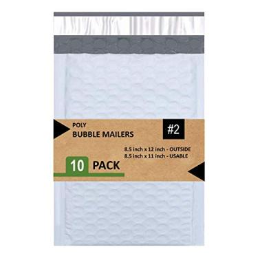 Imagem de Sales4Less #2 envelopes de plástico bolha 21 x 30 cm, impermeável, pacote com 10
