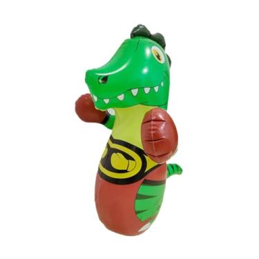 Imagem de Dynwave Bolsa de dinossauro inflável Prática Prática de Tumbler Infantil Boxing Equipamento de Treinamento de Brinquedos para Karate Taekwondo Kids