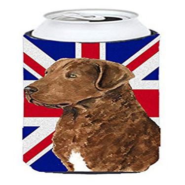 Imagem de Curly Coated Retriever with English Union Jack British Flag Tall Boy Beverage Insulator Hugger SS4973TBC