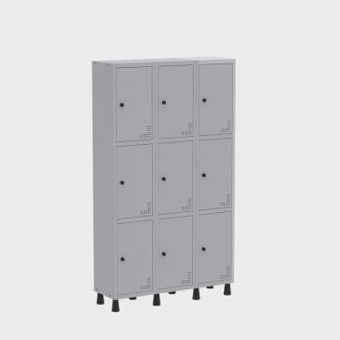 Imagem de Roupeiro Aço Light 3v 09 Portas Gr303/9