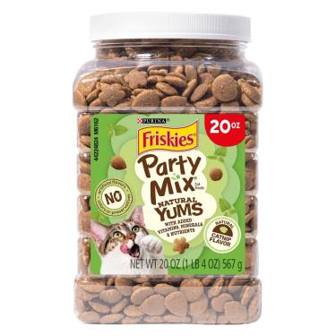 Imagem de Petiscos para gatos Purina Friskies Party Mix Natural Yums 600 ml