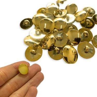 Imagem de Botão Pezinho Dourado Costura 13mm 15mm 18mm ou 20mm - 100 Peças - Ino