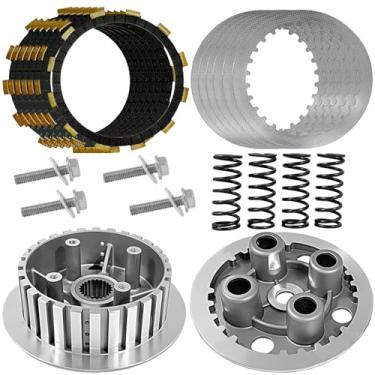 Imagem de BIGLKNM Boulevard M50 Kit de embreagem e centro de embreagem Cubo interno e placa de pressão externa apto para Boulevard M50 C50 S50 C50T Intruder Volusia 800 VL800 com kit de parafusos de molas