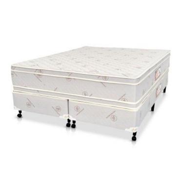 Imagem de Cama Box + Colchão Castor Queen Hotel Collection Fire Retardant Double Face Pocket 158x198x60cm