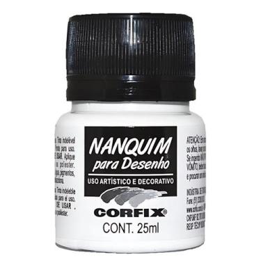 Imagem de Tinta Nanquim Corfix 25ml - 25021, 301 - BRANCO