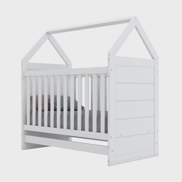 Imagem de Berço Montessoriano Americano 100% mdf Branco Henn