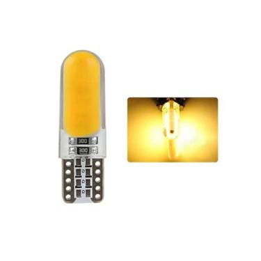 Imagem de Par Lâmpada Pingo T10 Led Cob Proteção Silicone Farolete - Lagos Impor