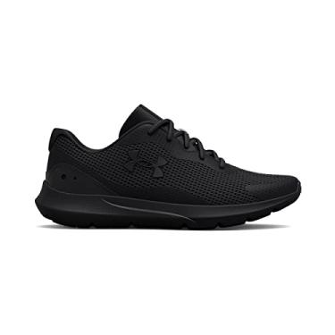 Imagem de Under Armour Tênis de corrida masculino Surge 3, (002) Preto/Preto/Preto, 45