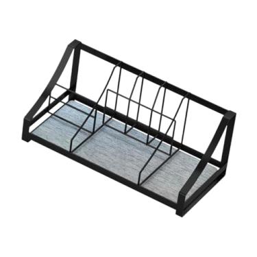 Imagem de ＫＬＫＣＭＳ Barragem elétrica de pia de pia de dentes de dentes suporte de bandeja multi -funcional contra -organizador de banheiro para sabão limpador facial, Preto