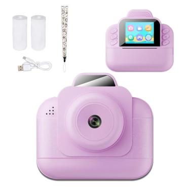 Imagem de Câmera Infantil Impressão Instantânea, Câmera Instantânea de 1080p para Crianças Com Tela de 2,4 Polegadas, Câmeras de Vídeo Digital Selfie para Criança, Brinquedos de Presentes