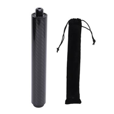 Imagem de Extensão de bilhar com fibra de carbono 8 polegadas Extender de bilhar profissional com plugue de borracha para prática da piscina e jogos casuais