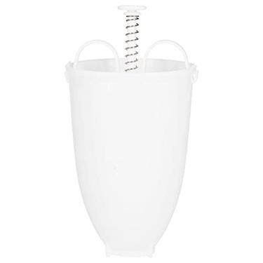 Imagem de Dispensador de donuts, conta-gotas manual de donuts, dispensador de massa de donuts, reutilizável, dispensador de panqueca, design simples, máquina de fazer donuts (branco)