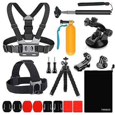 Imagem de TANSUO Acessórios 13 Em 1 Para Gopro, Kit De Acessórios Para Câmera De Ação Compatível Com Gopro Hero 13, 12, 11, 10, 9, 8 Max, 7, 6, 5, 4, Black Sj4000 E Outras Câmeras Esportivas